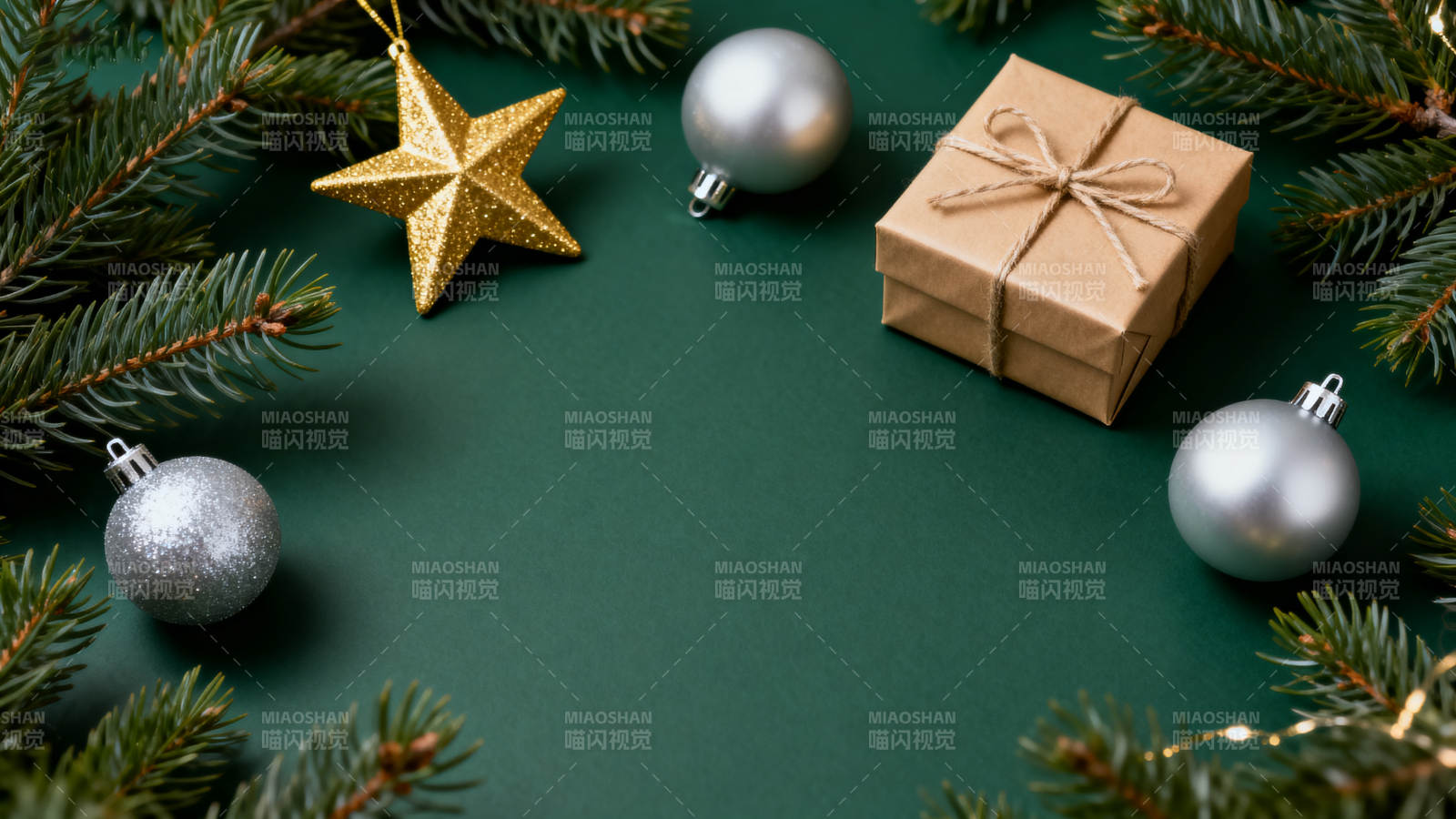 圣诞装饰与礼物图片
