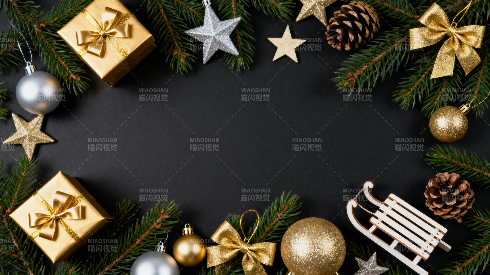 圣诞装饰节日氛围图片