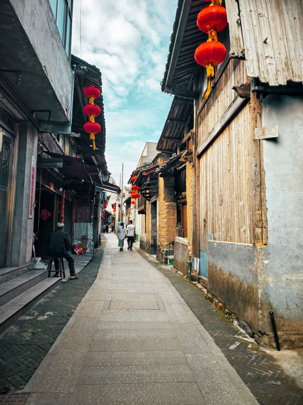 宁德霍童古巷红灯映旧街图片