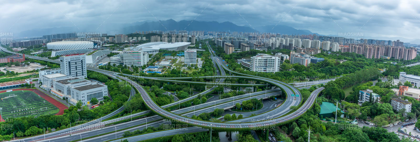 福州城市立交桥全景图片
