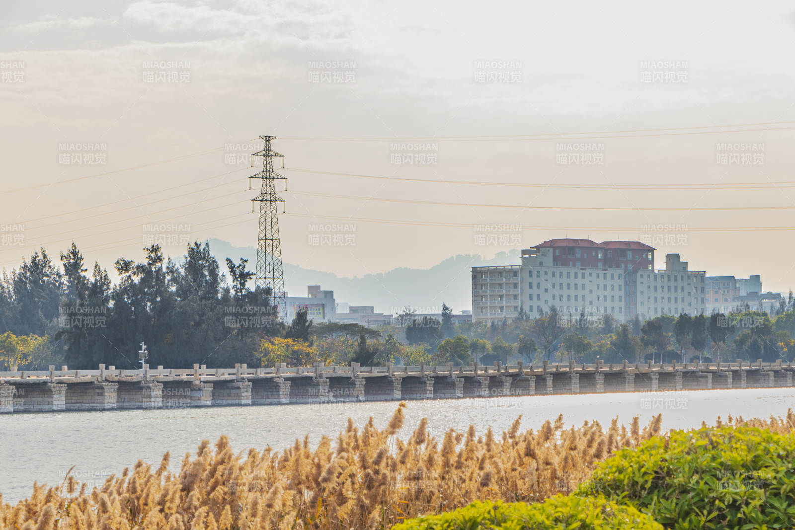 泉州湖畔秋景图片