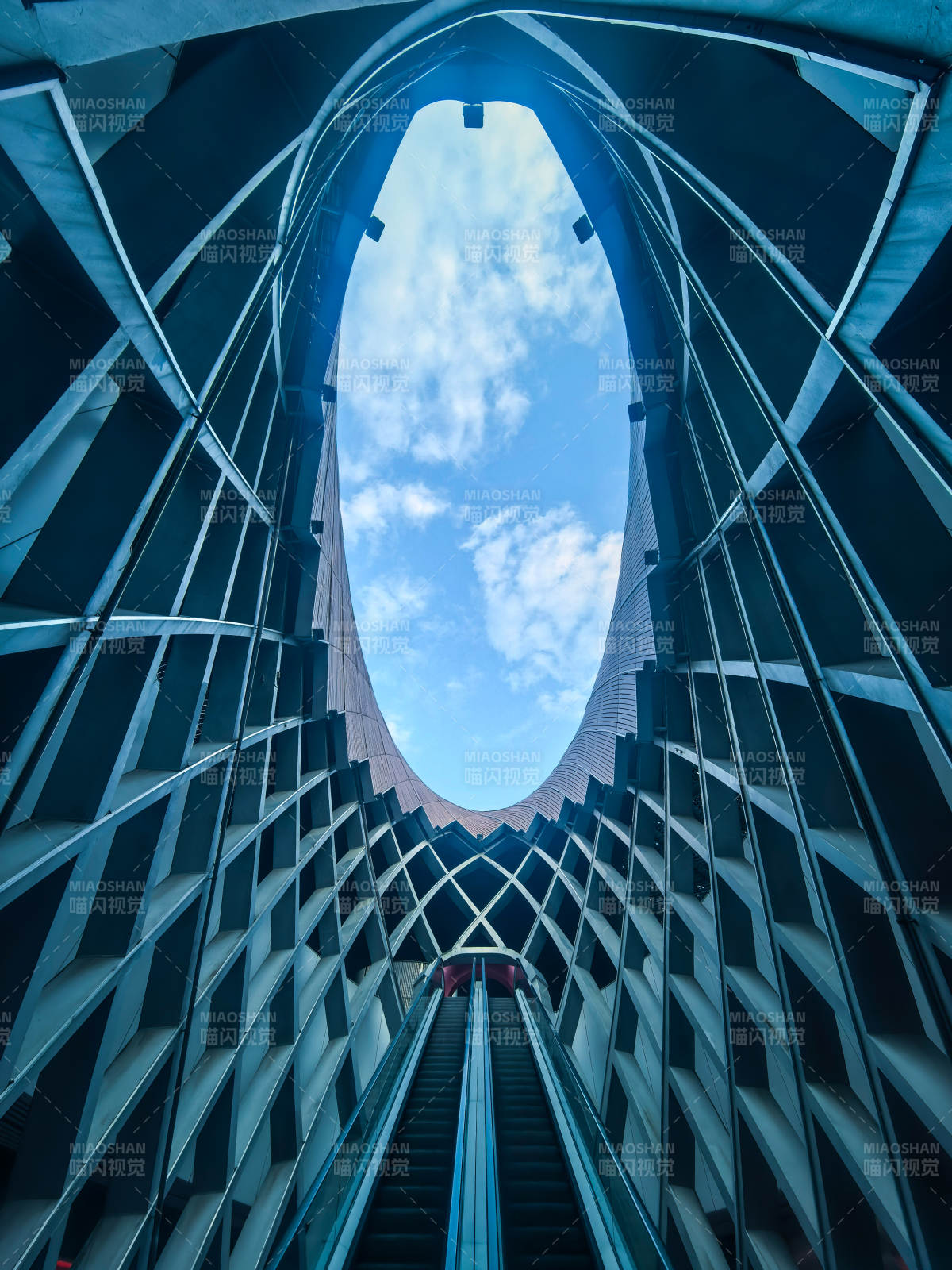 杭州奥体游泳馆穹顶之眼图片