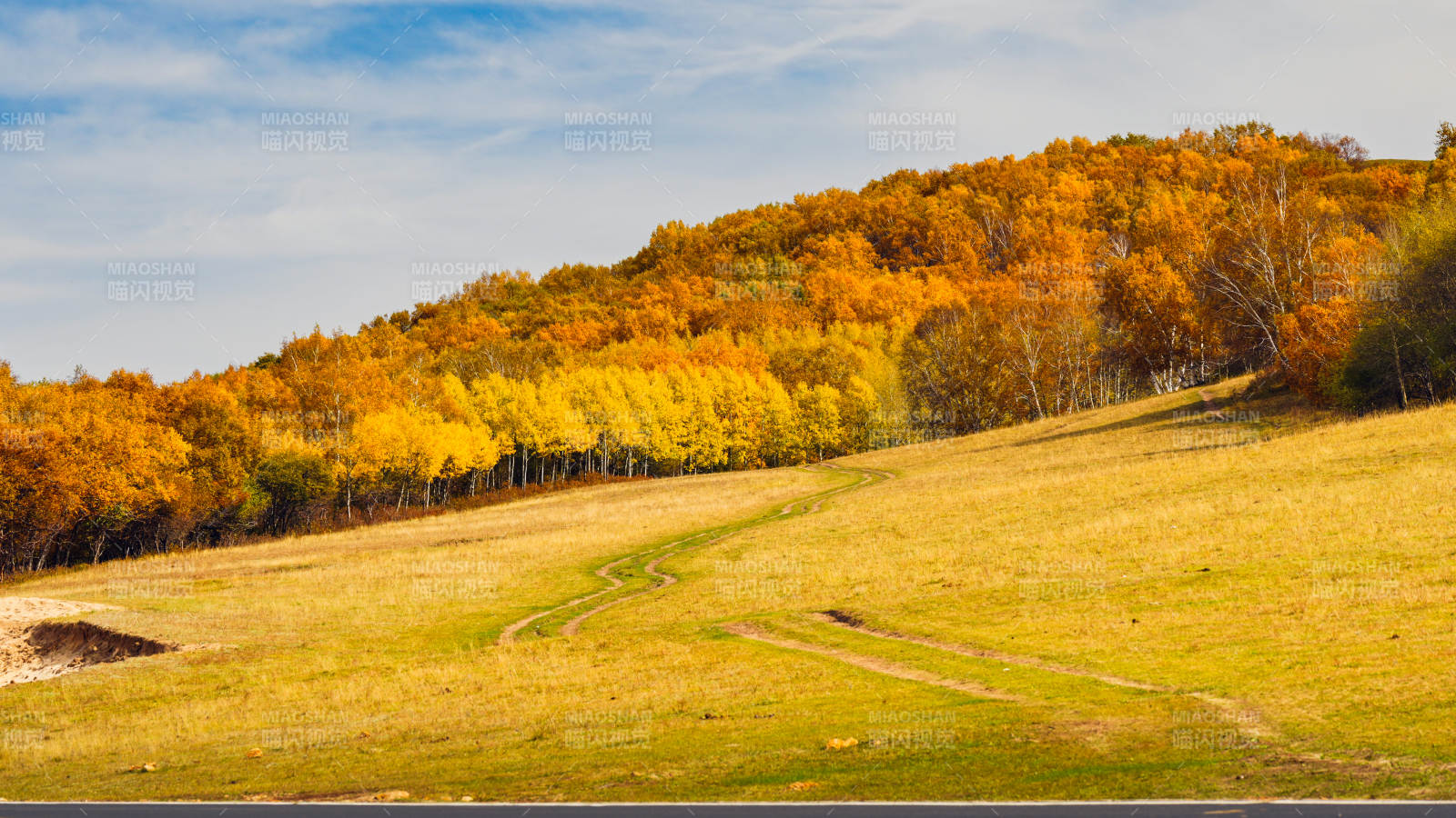 乌兰布统秋日山野风光图片