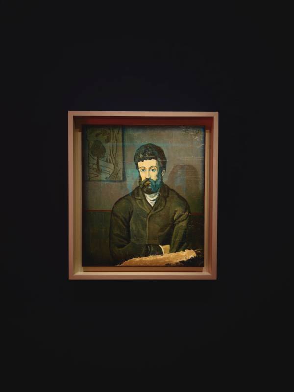 毕加索·《男人肖像》真迹图片