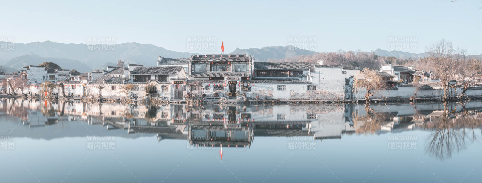 水乡古韵倒影  安徽图片