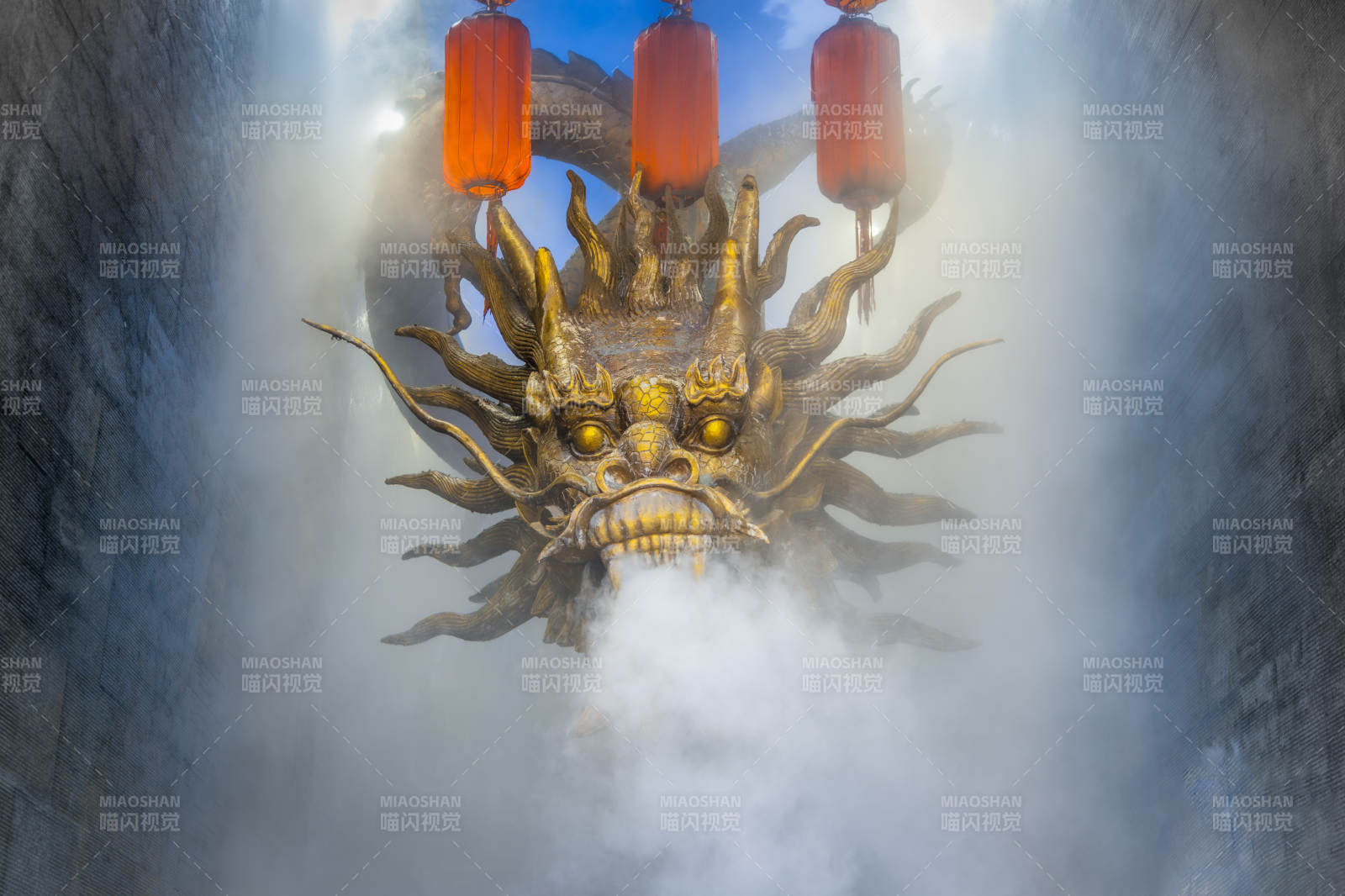 西安龙首腾云 红灯高悬图片