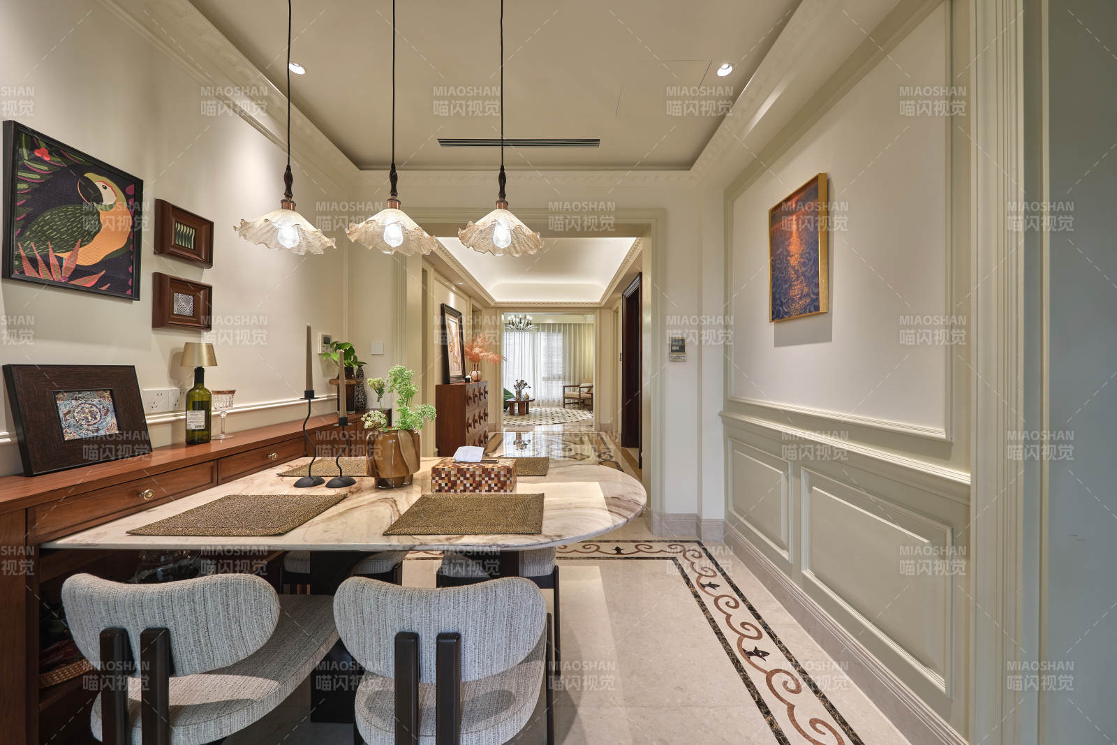 典雅餐厅走廊图片