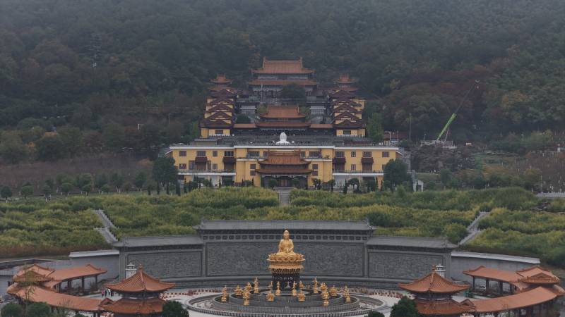 东庐山观音寺皇家宫殿全景图图片