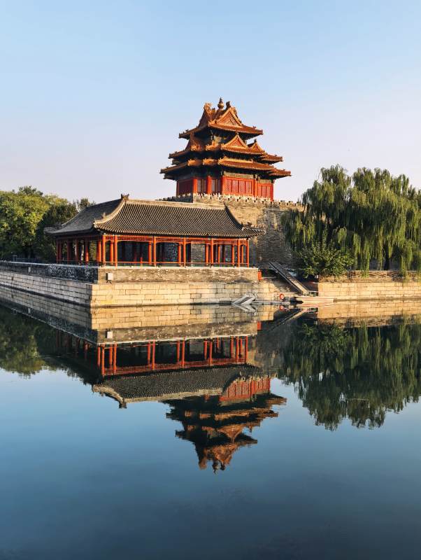 故宫角楼倒影图片