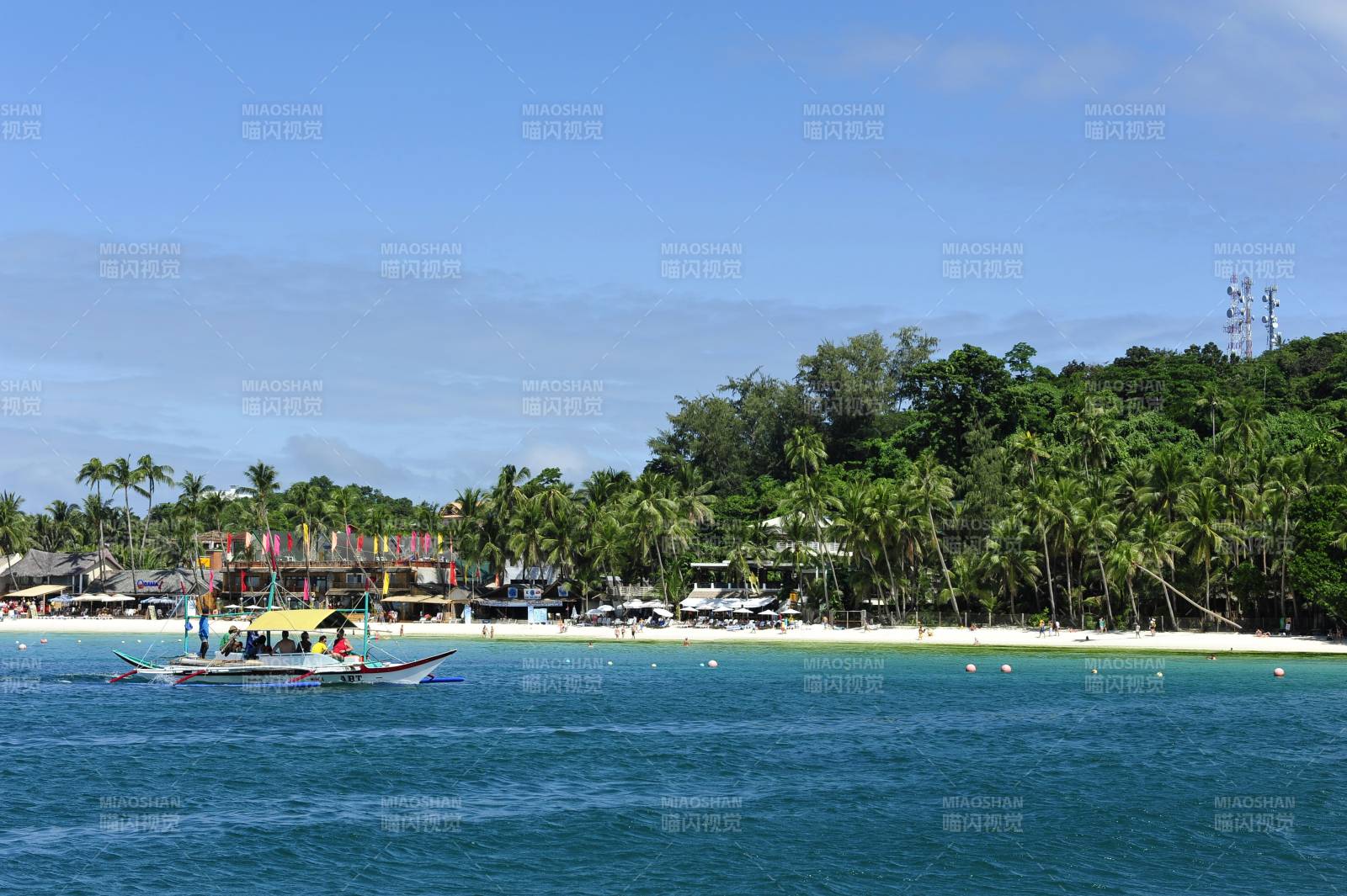 菲律宾长滩岛热带海滩风光图片