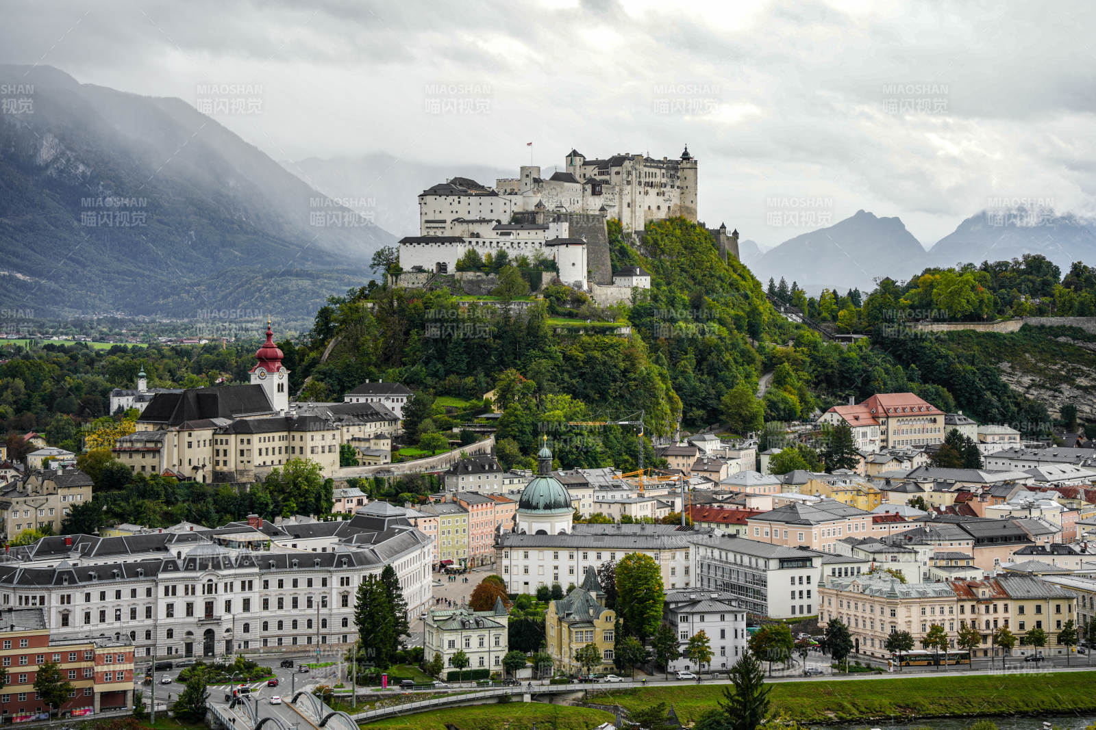 奥地利萨尔茨堡城堡风光图片