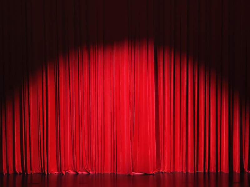 红幕光影图片