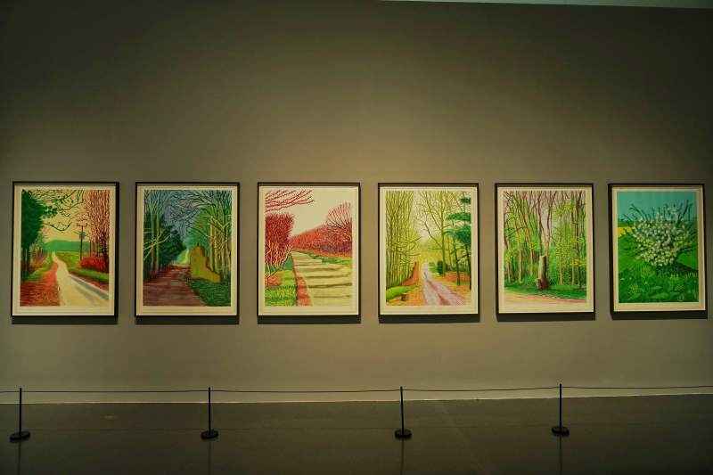 四季风景画展图片