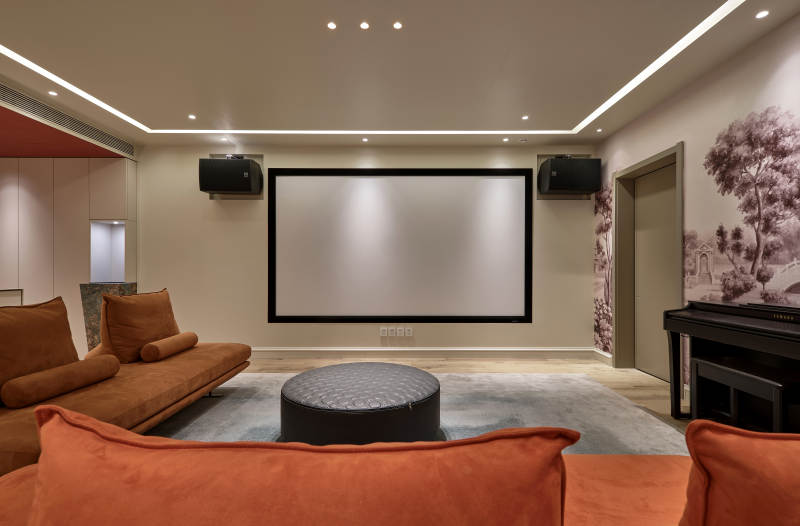 现代家庭影院室图片