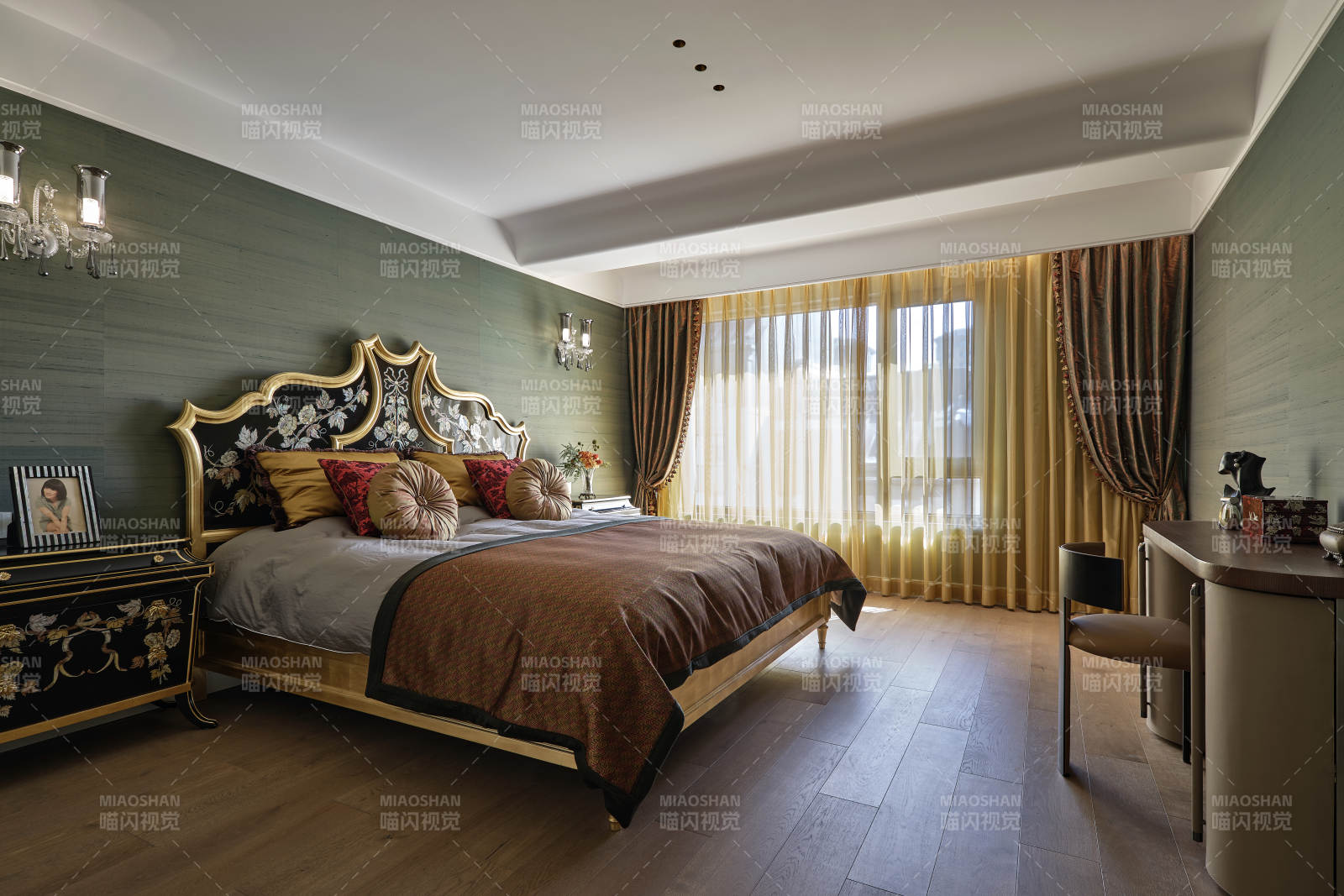 奢华卧室静谧雅致图片