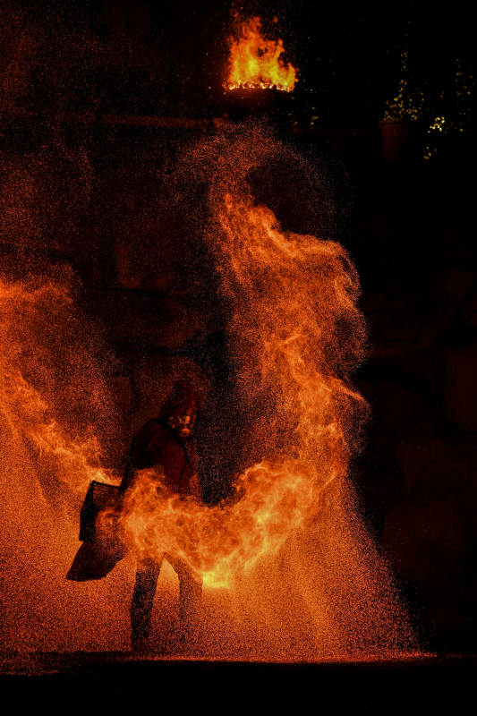 园博园火壶表演图片