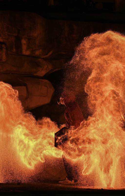 园博园火壶表演图片