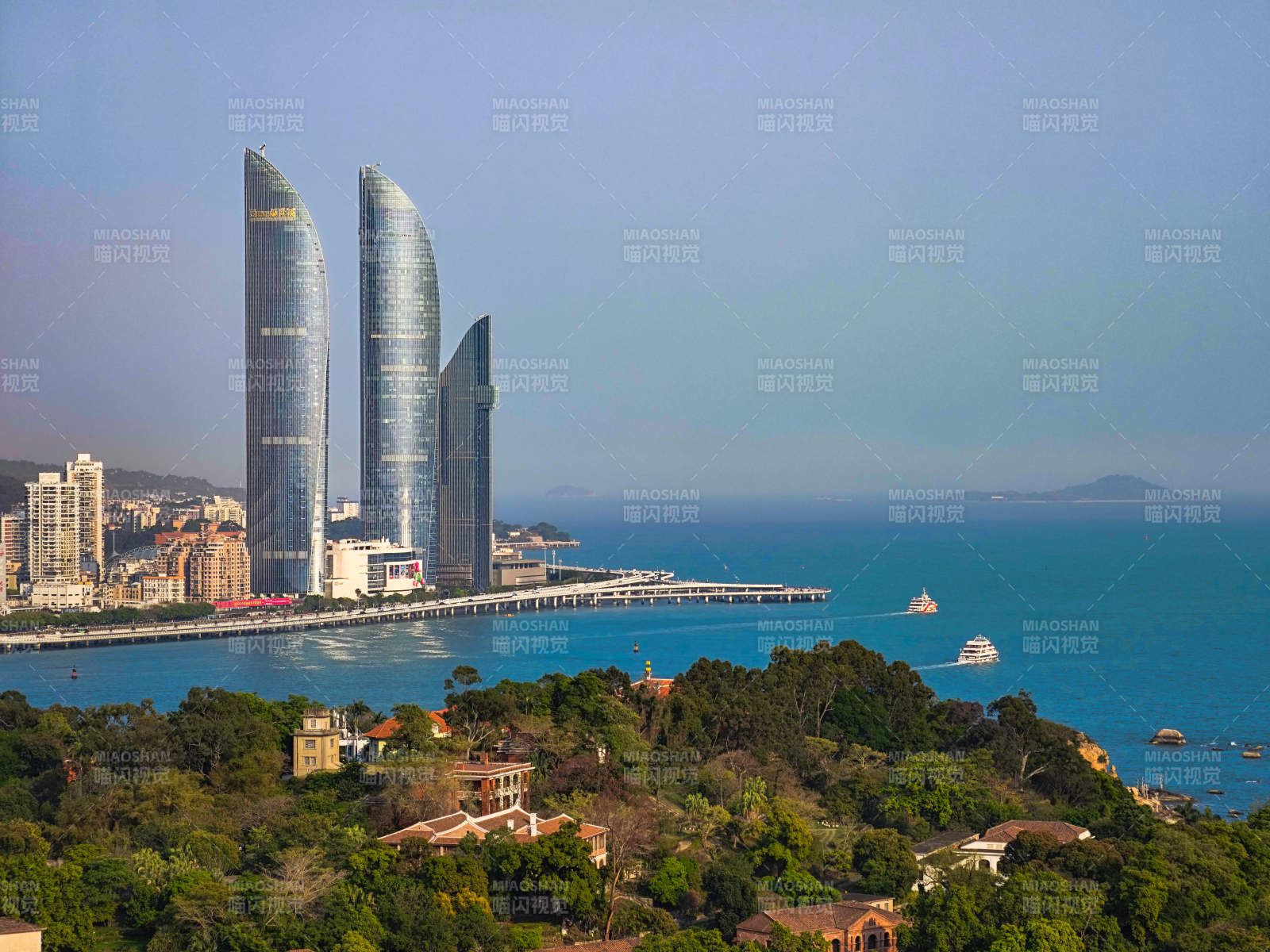 厦门海滨城市风光图片