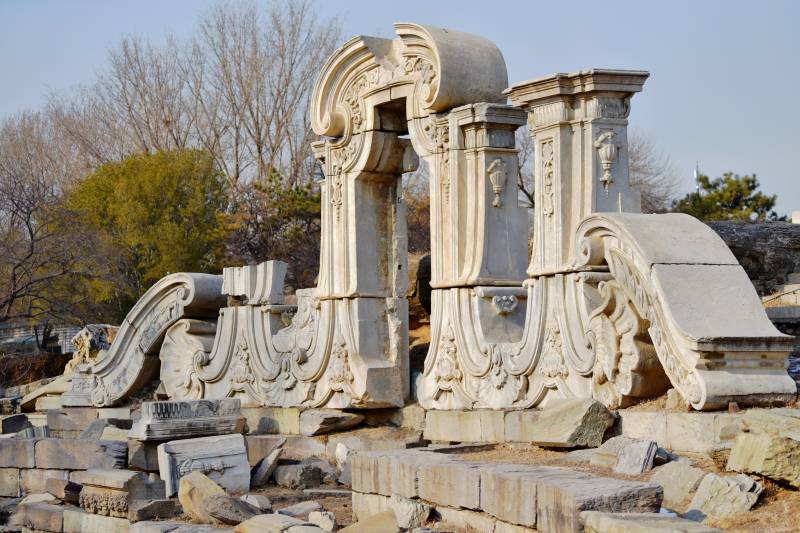 北京圆明园遗址公园图片