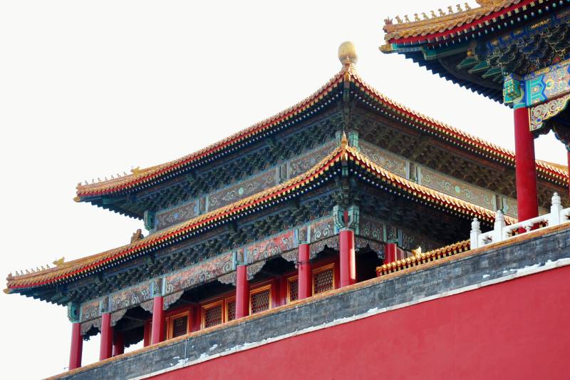 北京故宫角楼古建筑图片