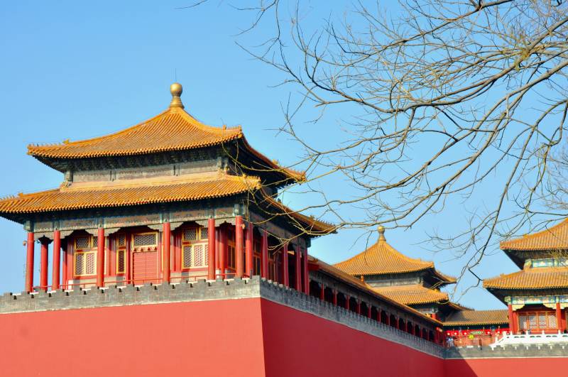 北京故宫角楼古建筑图片