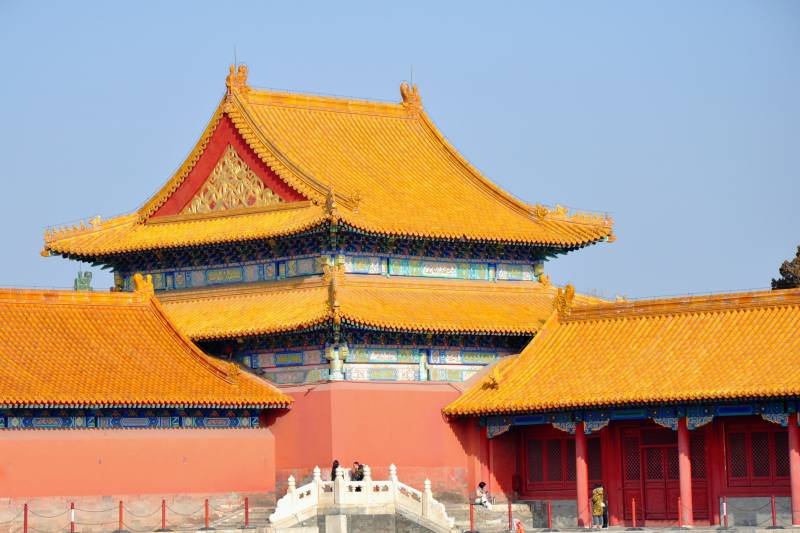 北京故宫主体古建筑侧辅房建筑图片