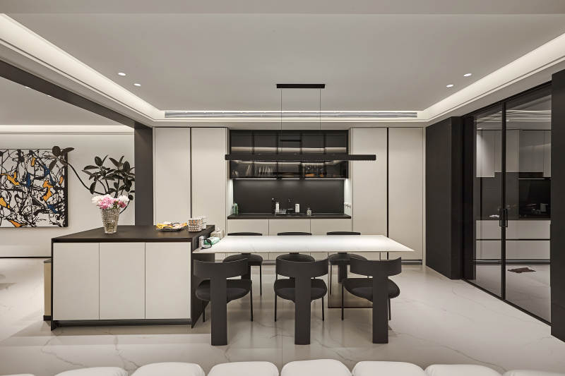 现代简约厨房餐厅图片