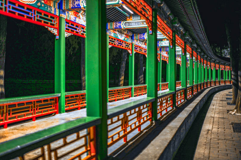 颐和园长廊古韵图片