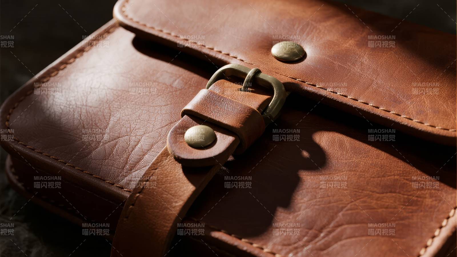 复古皮质手包图片