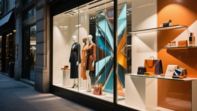 时尚橱窗展示图片