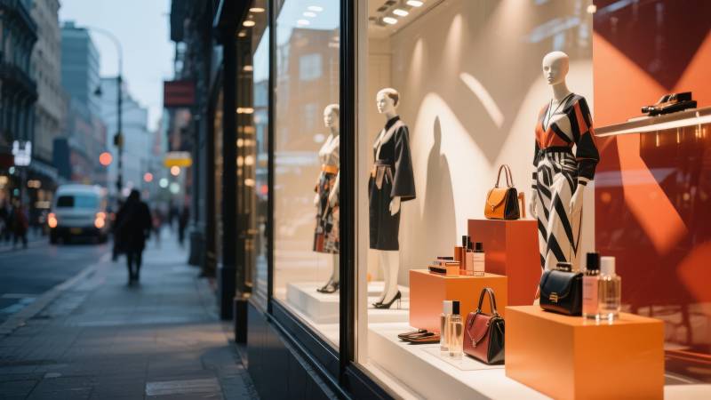 时尚橱窗展示图片