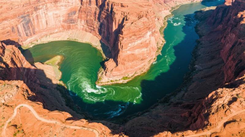 科罗拉多河大拐弯图片