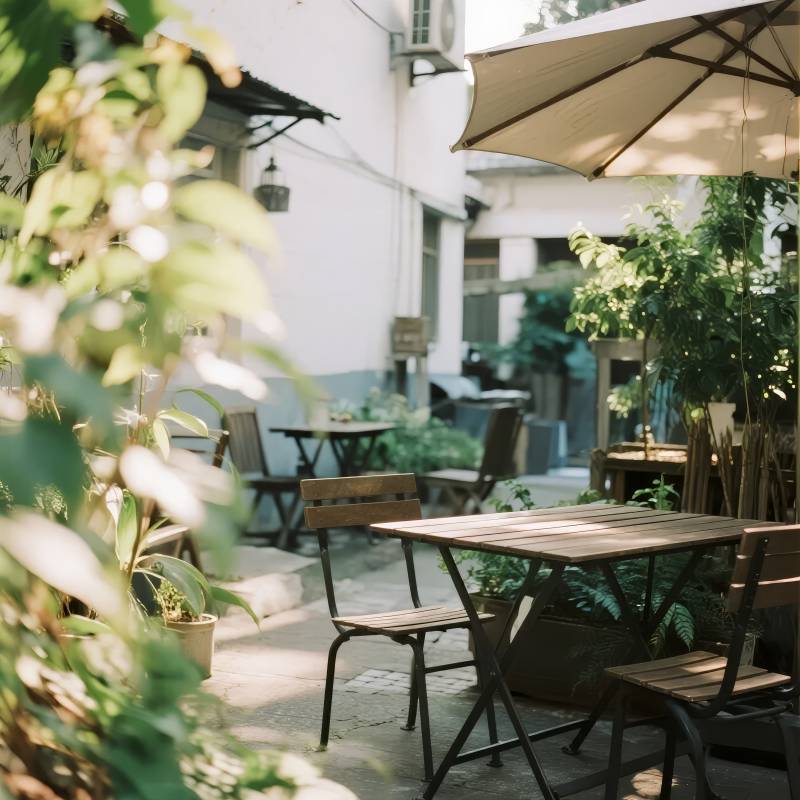 庭院静谧时光图片