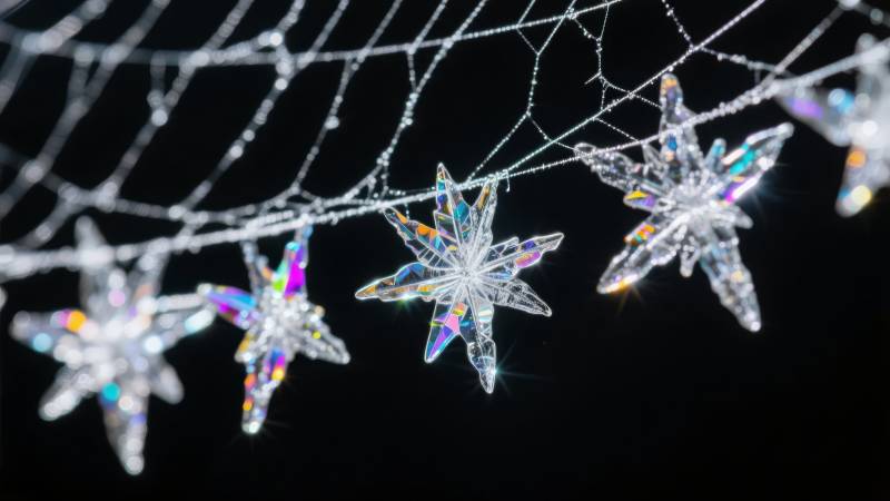 晶莹雪花挂饰图片