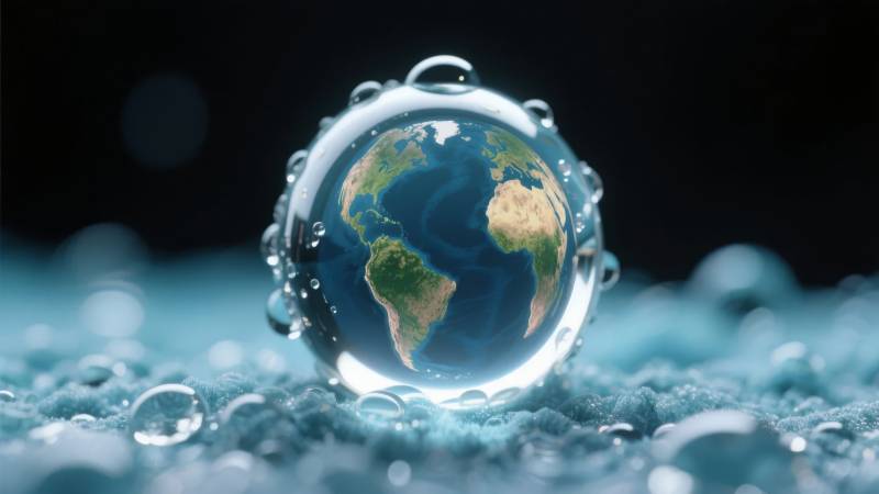 地球水珠 守护家园图片