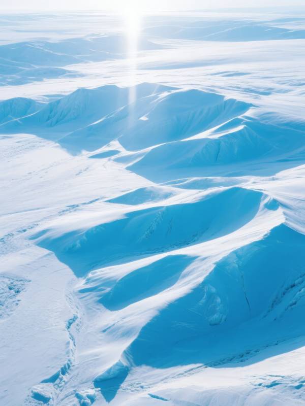 极地雪原风光图片