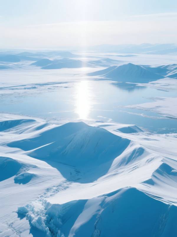 极地冰原风光图片