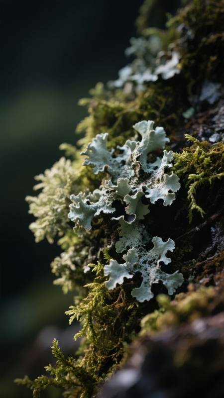 苔藓与地衣共生图片