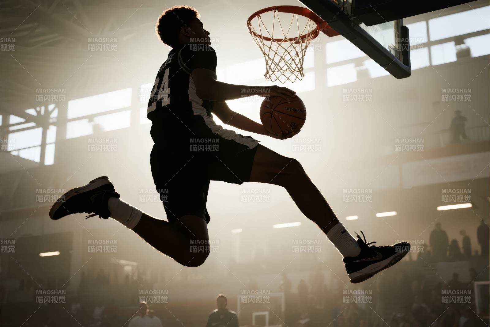 篮球飞扣瞬间图片