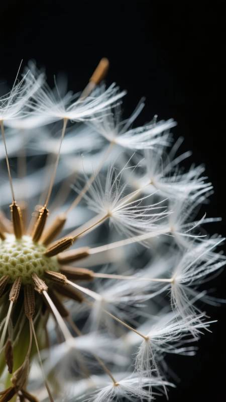 蒲公英的轻盈飞翔图片