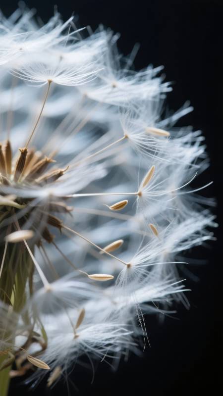 蒲公英的轻盈飘散图片