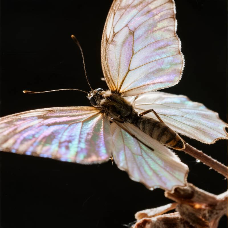蝶翼微光图片