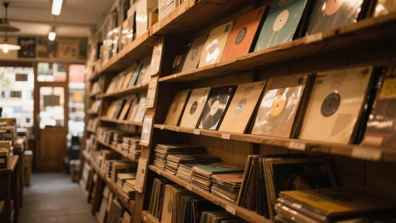 唱片店的角落图片