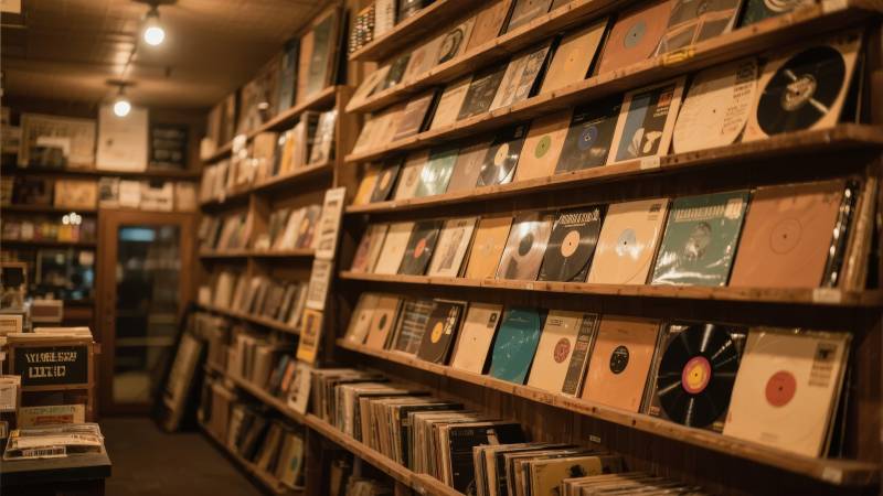 唱片店的角落图片