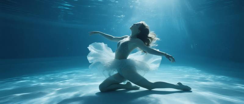 水下芭蕾舞者图片
