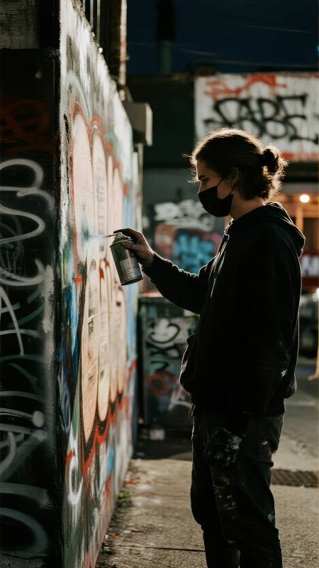 街头涂鸦者图片