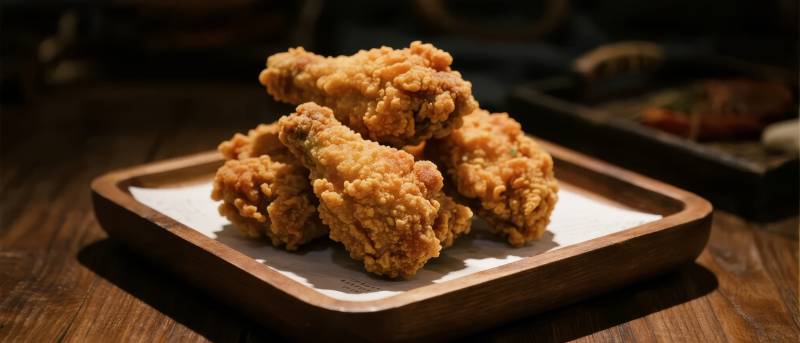 金黄酥脆炸鸡腿图片