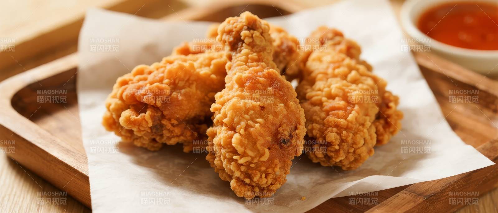 金黄酥脆炸鸡腿图片