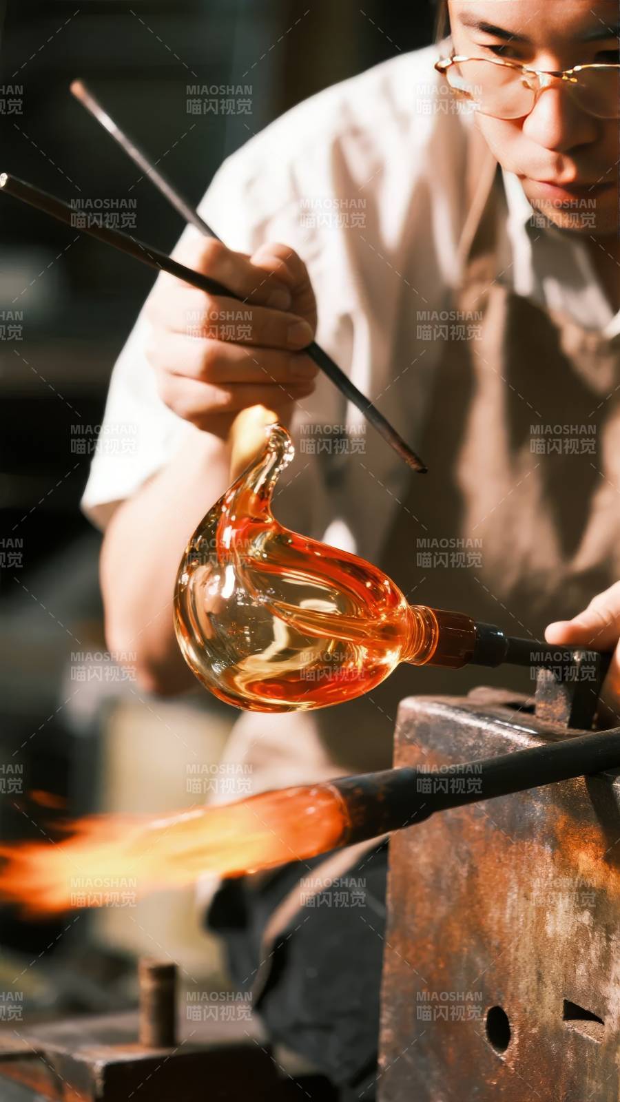 玻璃吹制艺术图片