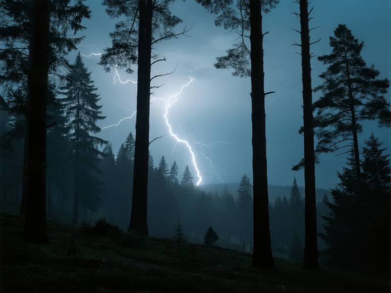 雷电穿林夜图片